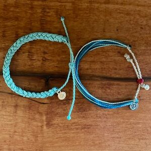 Pura Vida adjustable Bracelets.